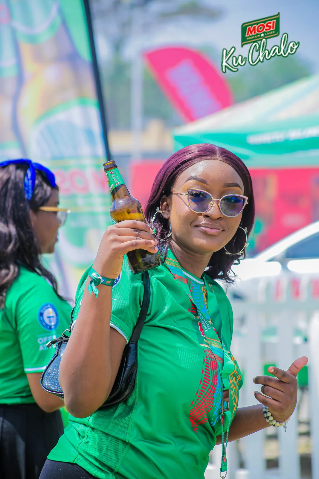 A guest enjoying a Mosi outdoor brand event